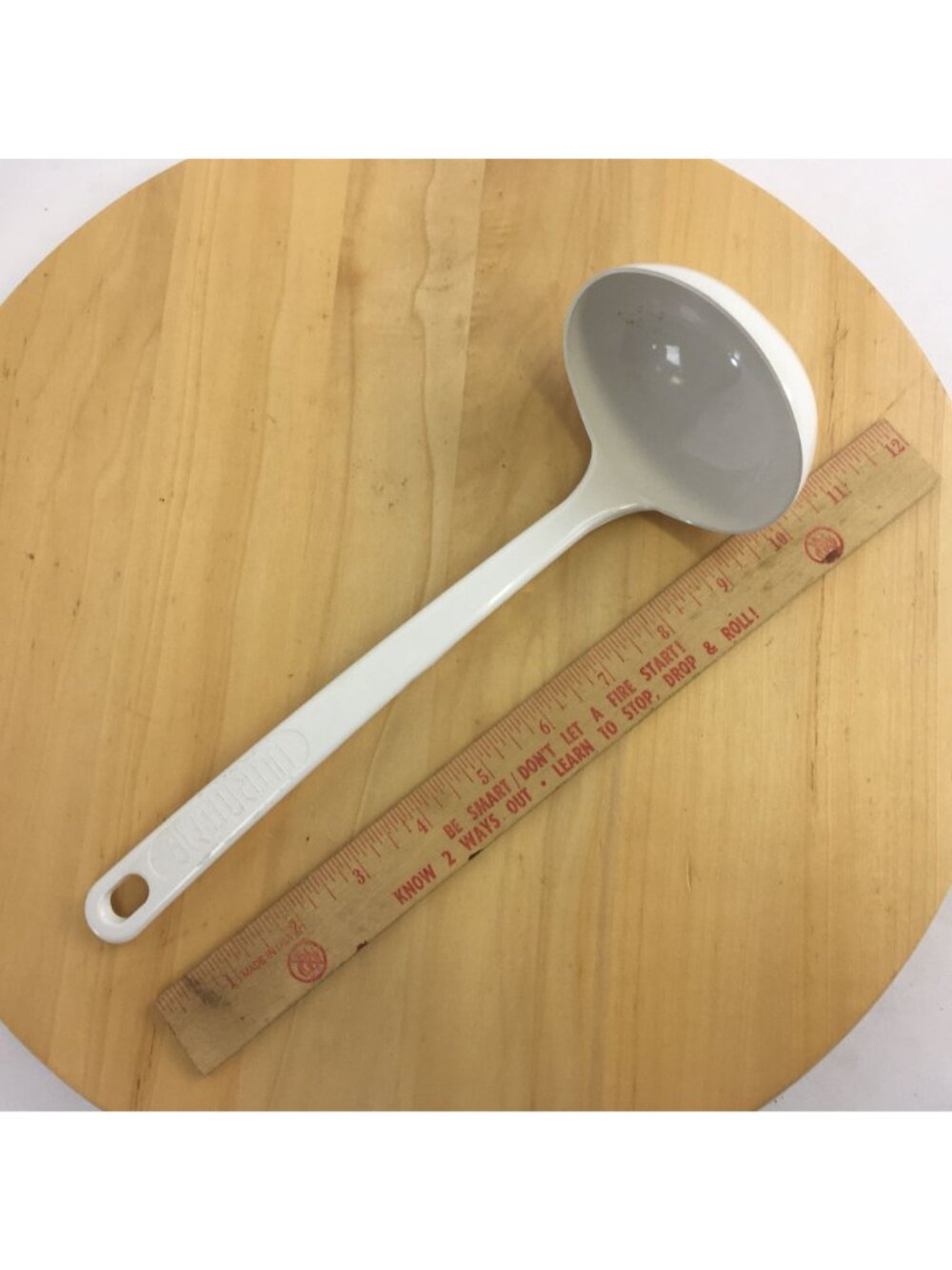 Vintage Ultratemp White Soup Ladle